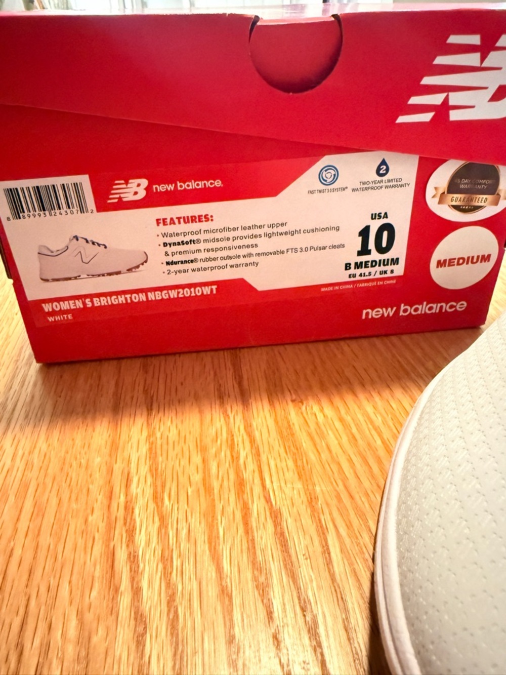 New Balance Women’s Brighton Golf Shoes Size 10 White NWT Waterproof - Picture 2 of 7